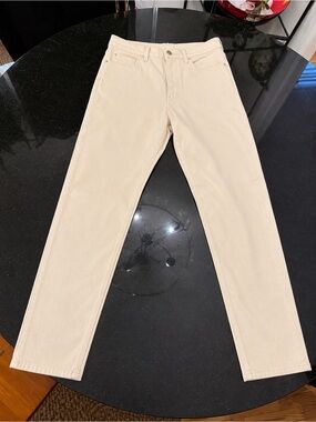 Low Rise J. Galt Beige Corduroy Pants - Small